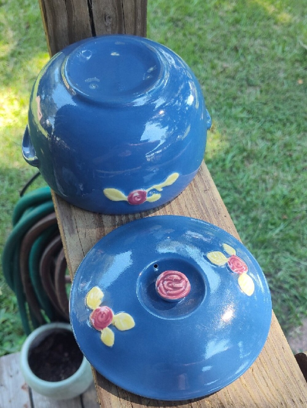 Coors Pottery Rosebud Collection Vintage Small Crock - Picture 3 of 3